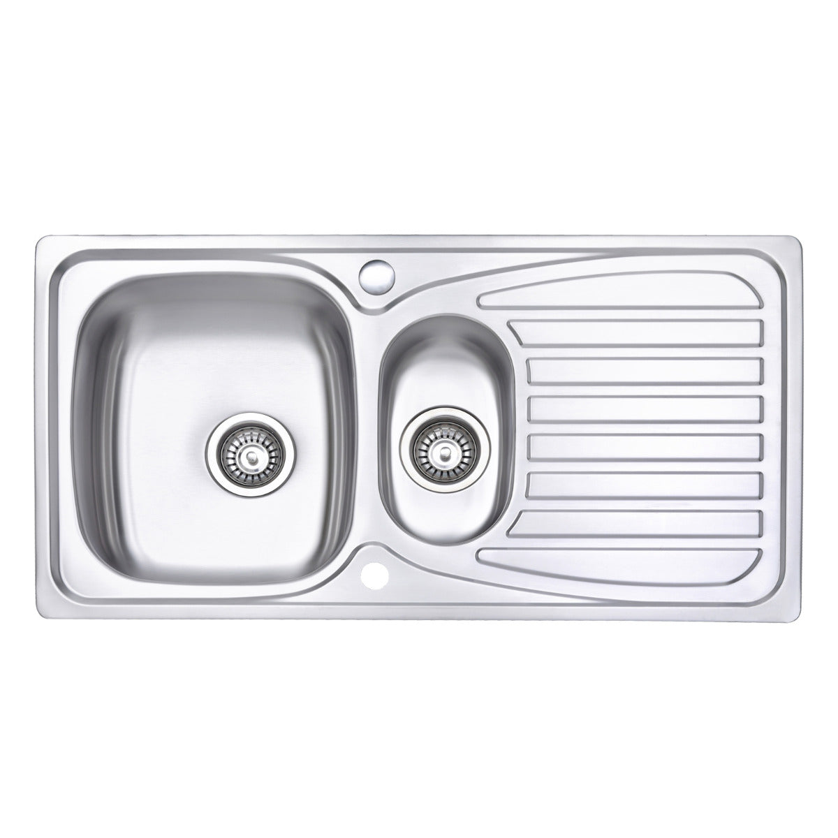 JassferryJASSFERRY Inset Stainless Steel Kitchen Sink One and Half Bowl Reversible DrainerKitchen Sinks