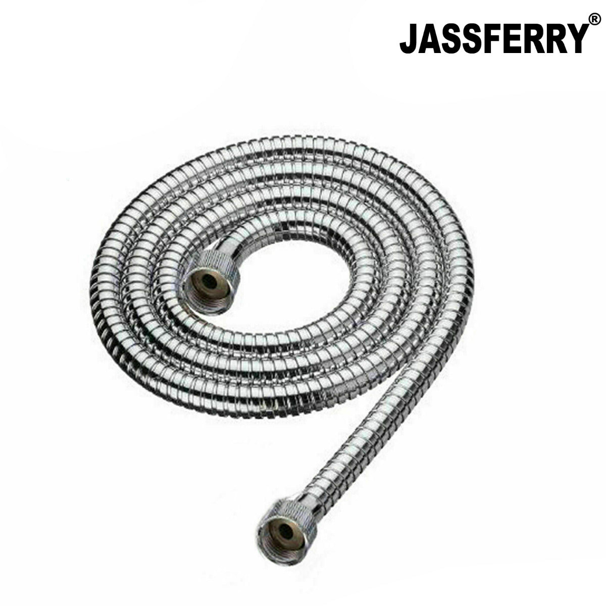 JassferryJASSFERRY New 1.5M Stainless Steel Flexible Bath Shower Head Hose Pipe ChromeShower Heads