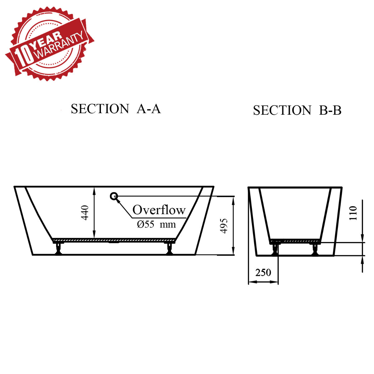 JassferryJASSFERRY Contemporary Freestanding Bathtub Luxury Design Soaking Baths AcrylicBathtubs