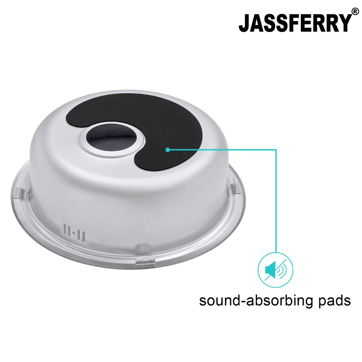 JassferryJASSFERRY 145mm Depth Stainless Steel Sink Round Outdoor Camping DrainerKitchen Sinks