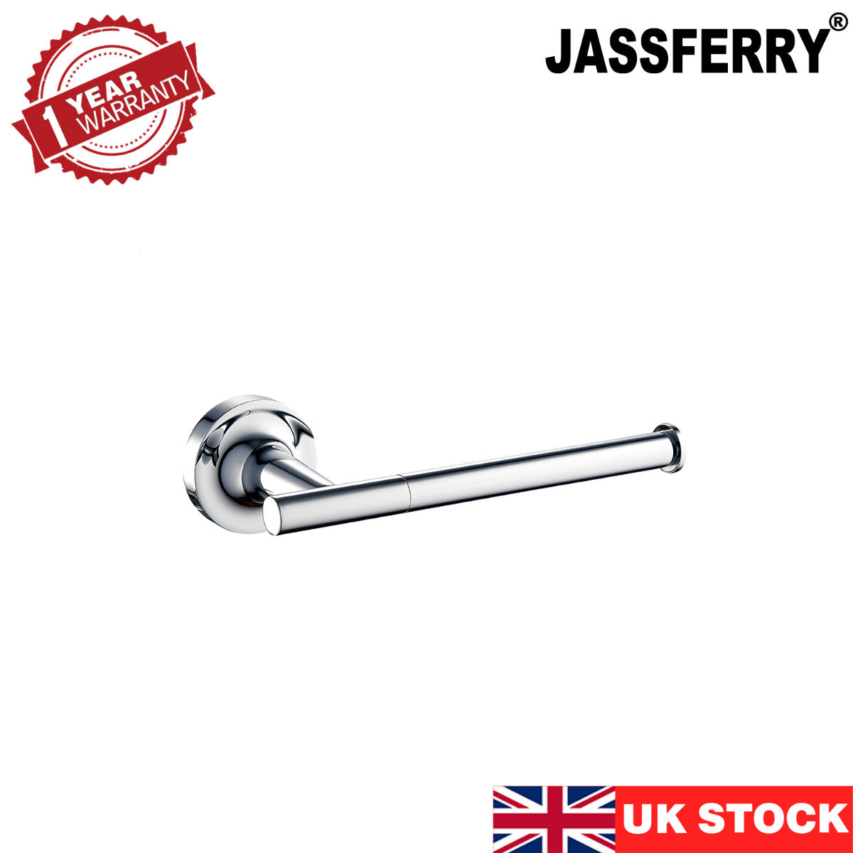 JassferryJASSFERRY Wall Mounted Toilet Paper Holders with Polished Chrome Roll Holder HorizontalToilet Paper Holders