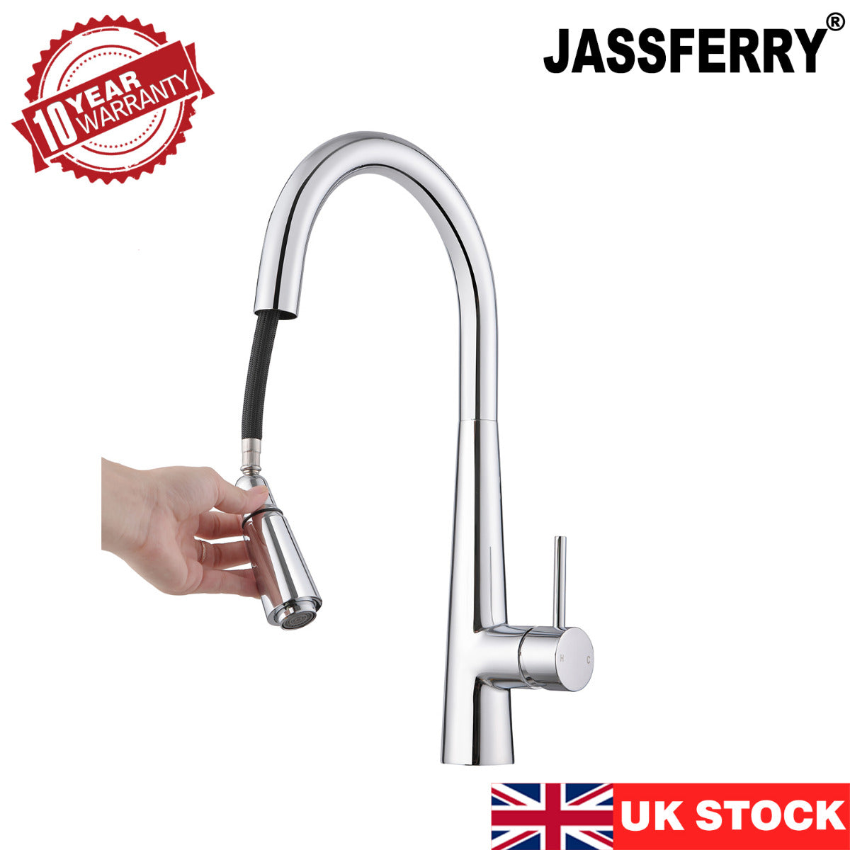 JassferryJASSFERRY Kitchen Sink Mixer Tap with 360 Degree Swivel Spout Single HandleKitchen taps