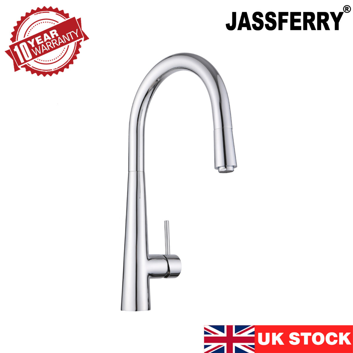 JassferryJASSFERRY Kitchen Sink Mixer Tap with 360 Degree Swivel Spout Single HandleKitchen taps